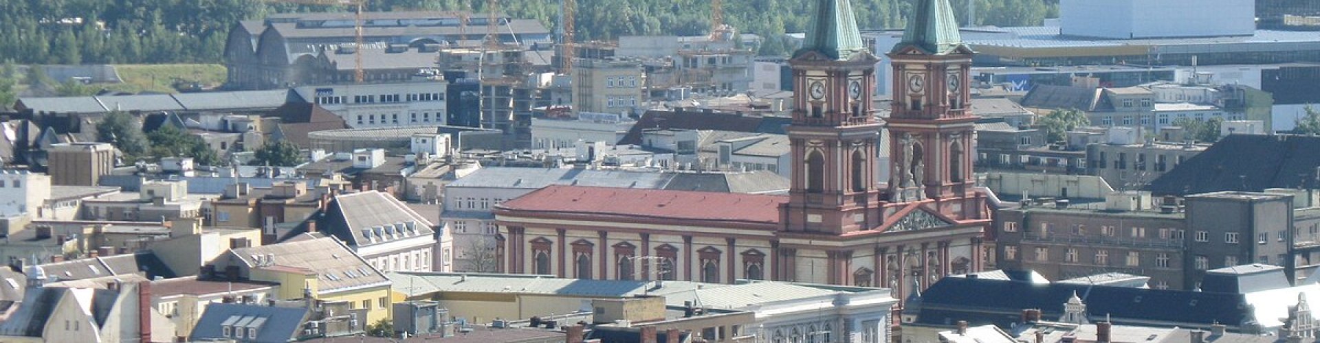 Cityscape of Ostrava, CZ at dusk