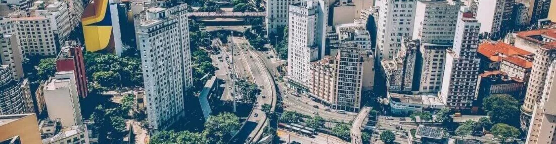 Skyline of Sao Paulo at dusk