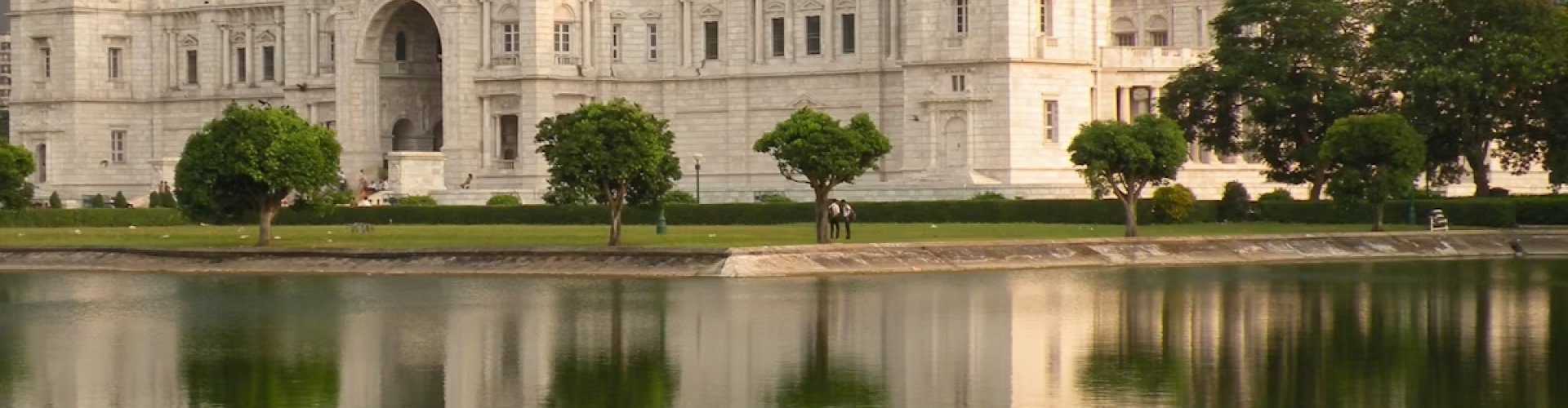 Sunset over Kolkata skyline