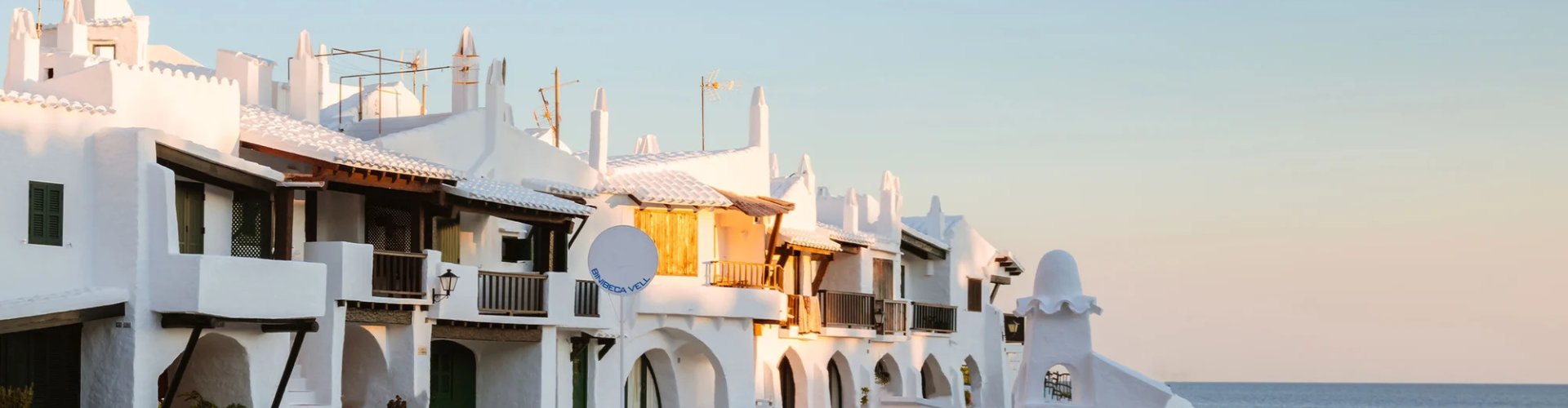 Sunset over Menorca coast