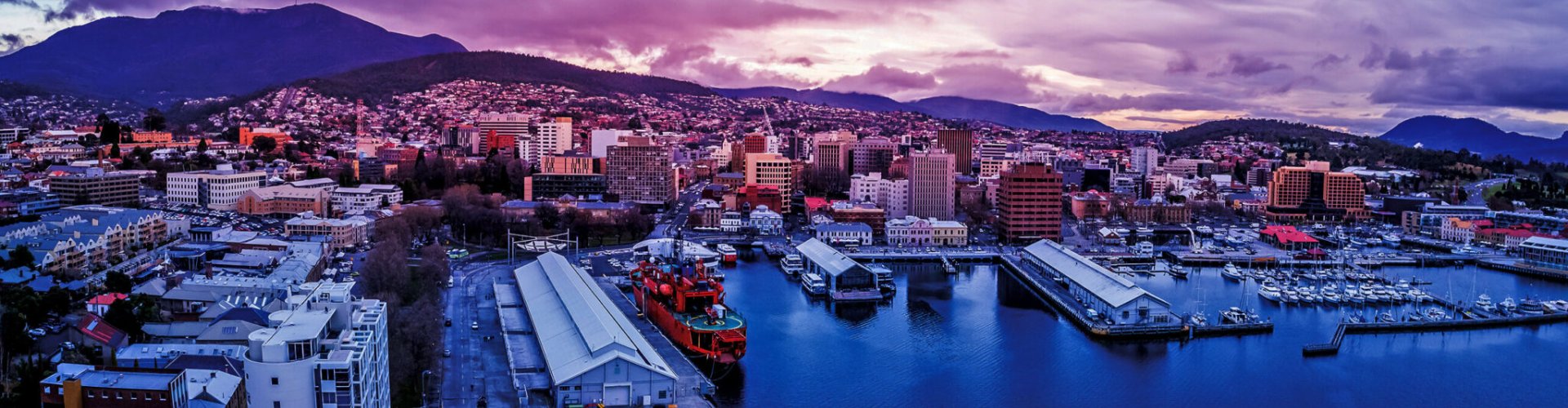 Scenic Hobart landscape