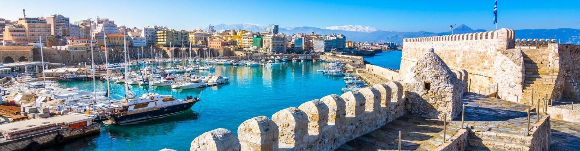 Sunset over Heraklion, GR coastline
