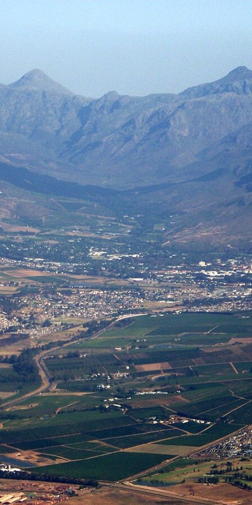 Cycling through Stellenbosch