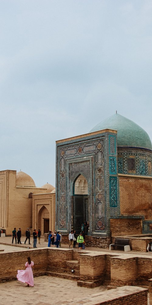 Historic Samarkand streetscape
