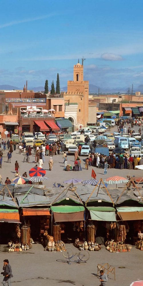Marrakech transport scene