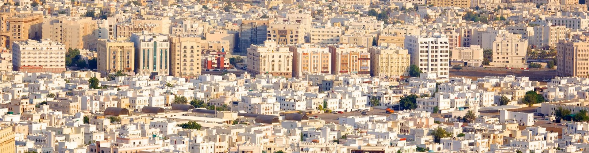 Sunset over Muscat coastline
