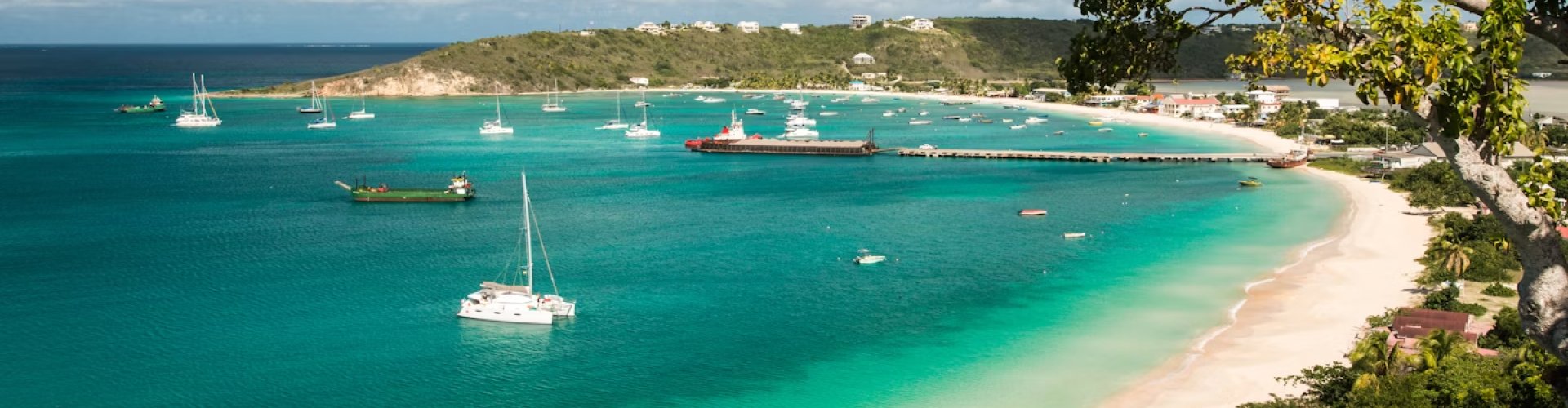 Sunset over Anguilla, AI