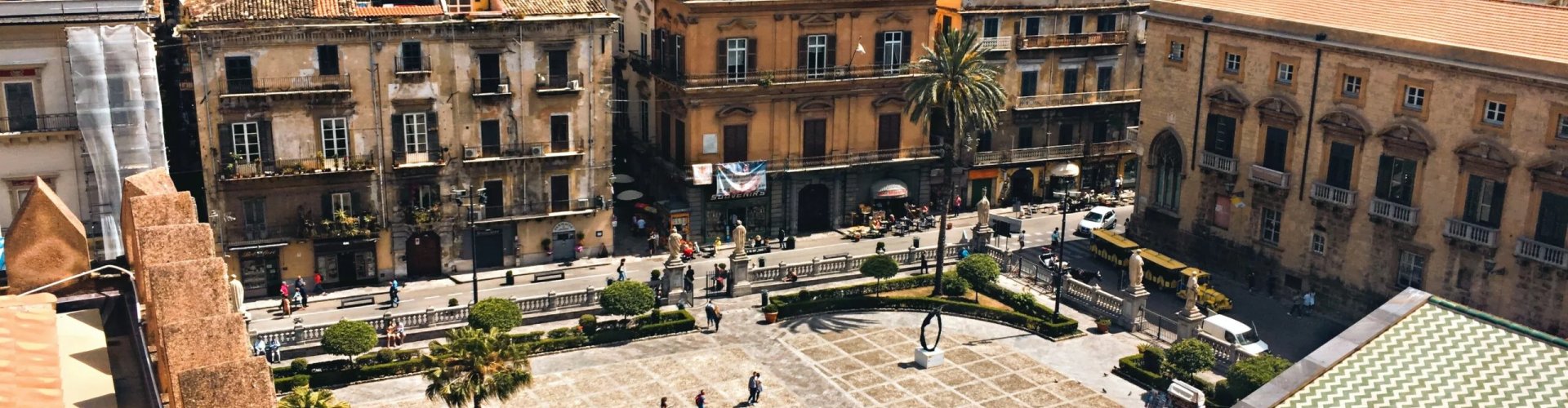 Sunset over Palermo, Italy